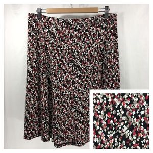 Liz Claiborne Gored Flare Flip Confetti Skirt EUC